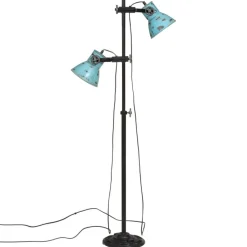 vidaXL Iluminación-Lámpara de pie desgastado 25 W E27 25x25x90/140 cm