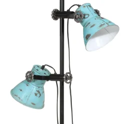 vidaXL Iluminación-Lámpara de pie desgastado 25 W E27 25x25x90/140 cm