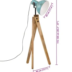 vidaXL Iluminación-Lámpara de pie desgastado 25 W E27 45x45x120 cm