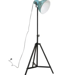 vidaXL Iluminación-Lámpara de pie desgastado 25 W E27 61x61x90/150 cm