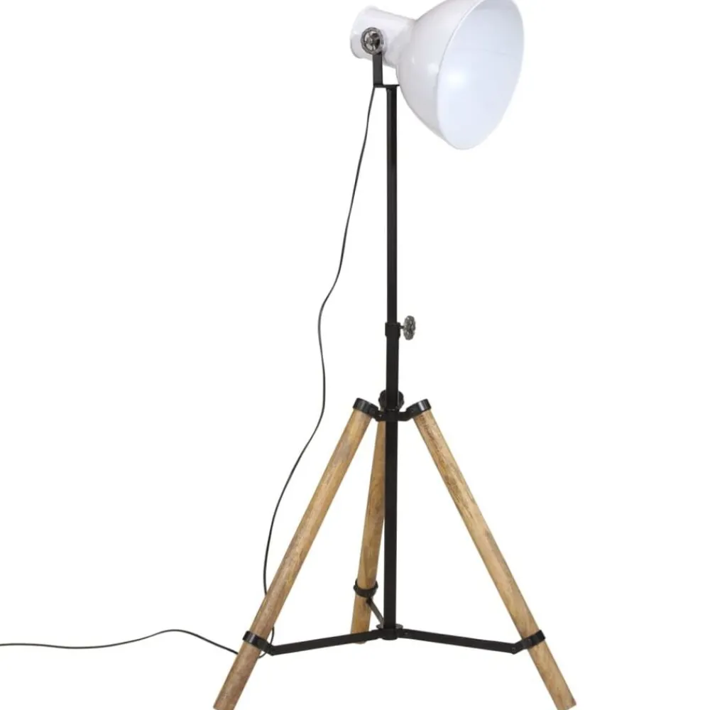 vidaXL Lámpara de pie 25 W E27 75x75x90-150 cm Blanco Best