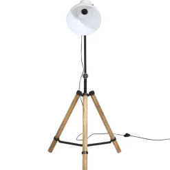 vidaXL Lámpara de pie 25 W E27 75x75x90-150 cm Blanco Best