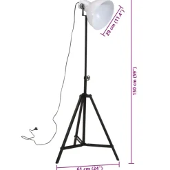 vidaXL Iluminación-Lámpara de pie 25 W E27 61x61x90/150 cm