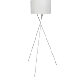 vidaXL Iluminación-Lámpara de pie con pantalla y soporte