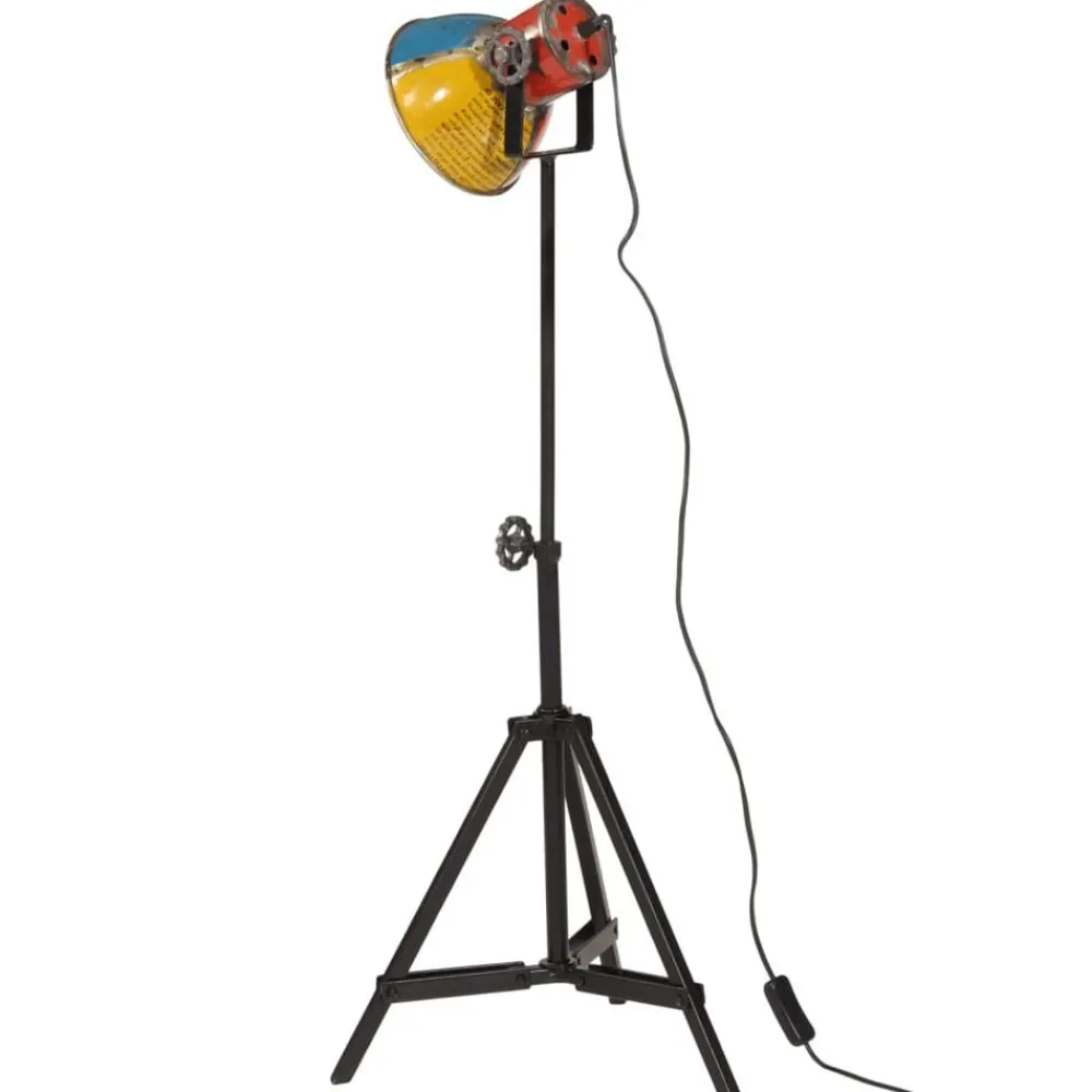 vidaXL Lámpara de pie de colores 25 W E27 35x35x65/95 cm Multicolor Discount