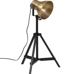 vidaXL Iluminación-Lámpara de pie latón vintage 25 W E27 35x35x65/95 cm