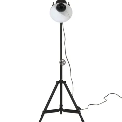 vidaXL Lámpara de pie negra 25 W E27 35x35x65/95 cm Negro