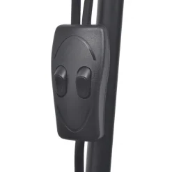 vidaXL Lámpara de pie negra Negro