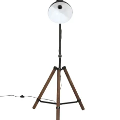 vidaXL Iluminación-Lámpara de pie negra 25 W E27 75x75x90-150 cm