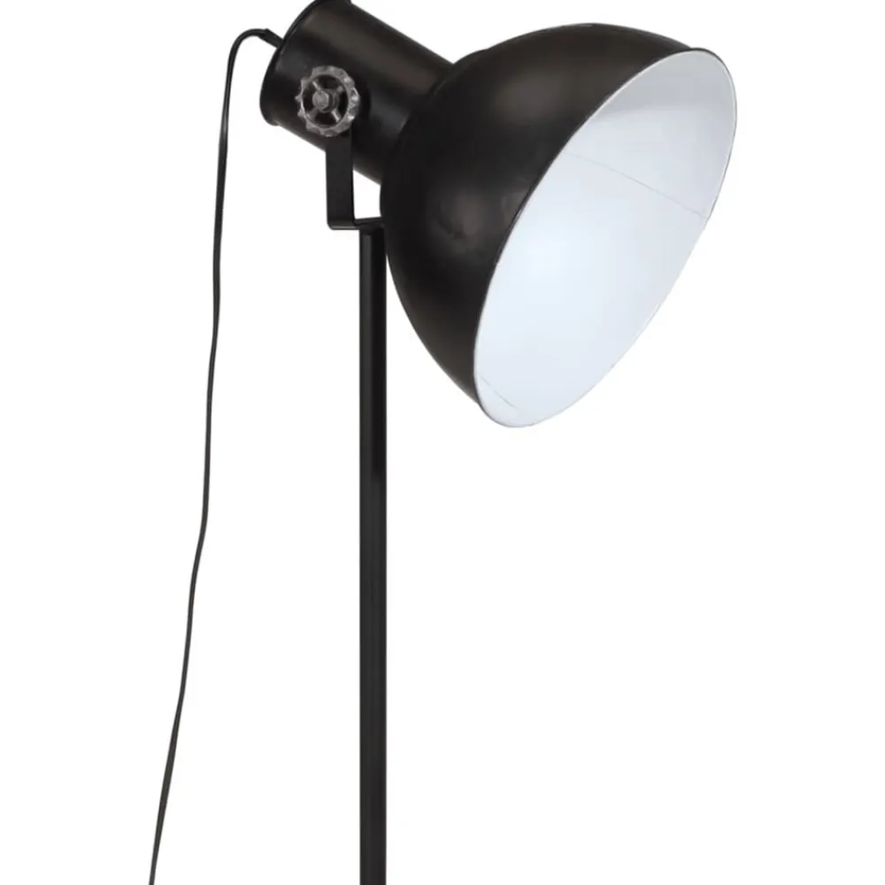 vidaXL Iluminación-Lámpara de pie negra 25 W E27 75x75x90-150 cm