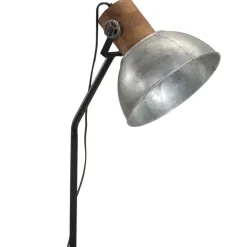 vidaXL Lámpara de pie vintage 25 W E27 30x30x100-150 cm Plateado Best
