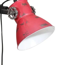 vidaXL Lámpara de pie desgastado 25 W E27 25x25x90/140 cm Rojo Discount