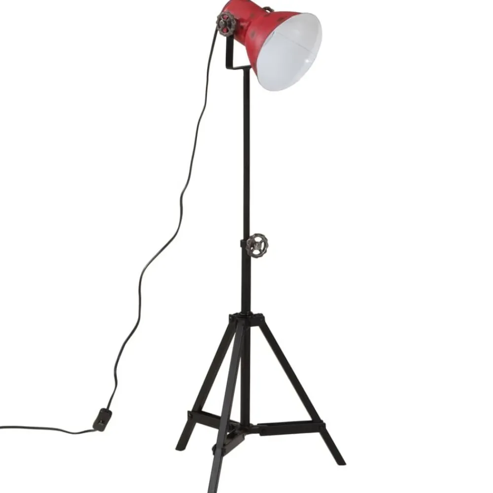 vidaXL Iluminación-Lámpara de pie desgastado 25 W E27 35x35x65/95 cm