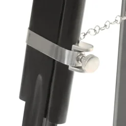 vidaXL Lámpara de suelo con trípode madera maciza mango negro 171 cm Best