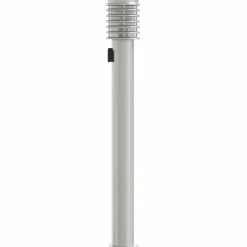 vidaXL Lámpara de suelo de exterior con enchufe acero inoxidable 110cm Plateado Hot