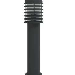 vidaXL Iluminación-Lámpara de suelo de exterior con enchufe acero 60 cm
