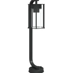 vidaXL Lámpara de suelo de exterior acero inoxidable negro 60 cm Discount