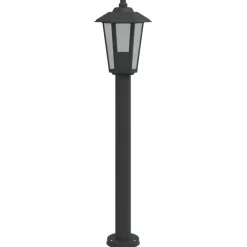 vidaXL Iluminación-Lámpara de suelo de exterior acero inoxidable 80 cm