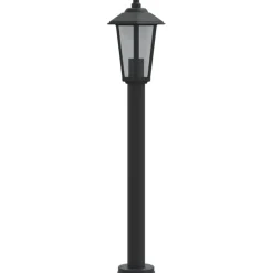 vidaXL Iluminación-Lámpara de suelo de exterior acero inoxidable 80 cm