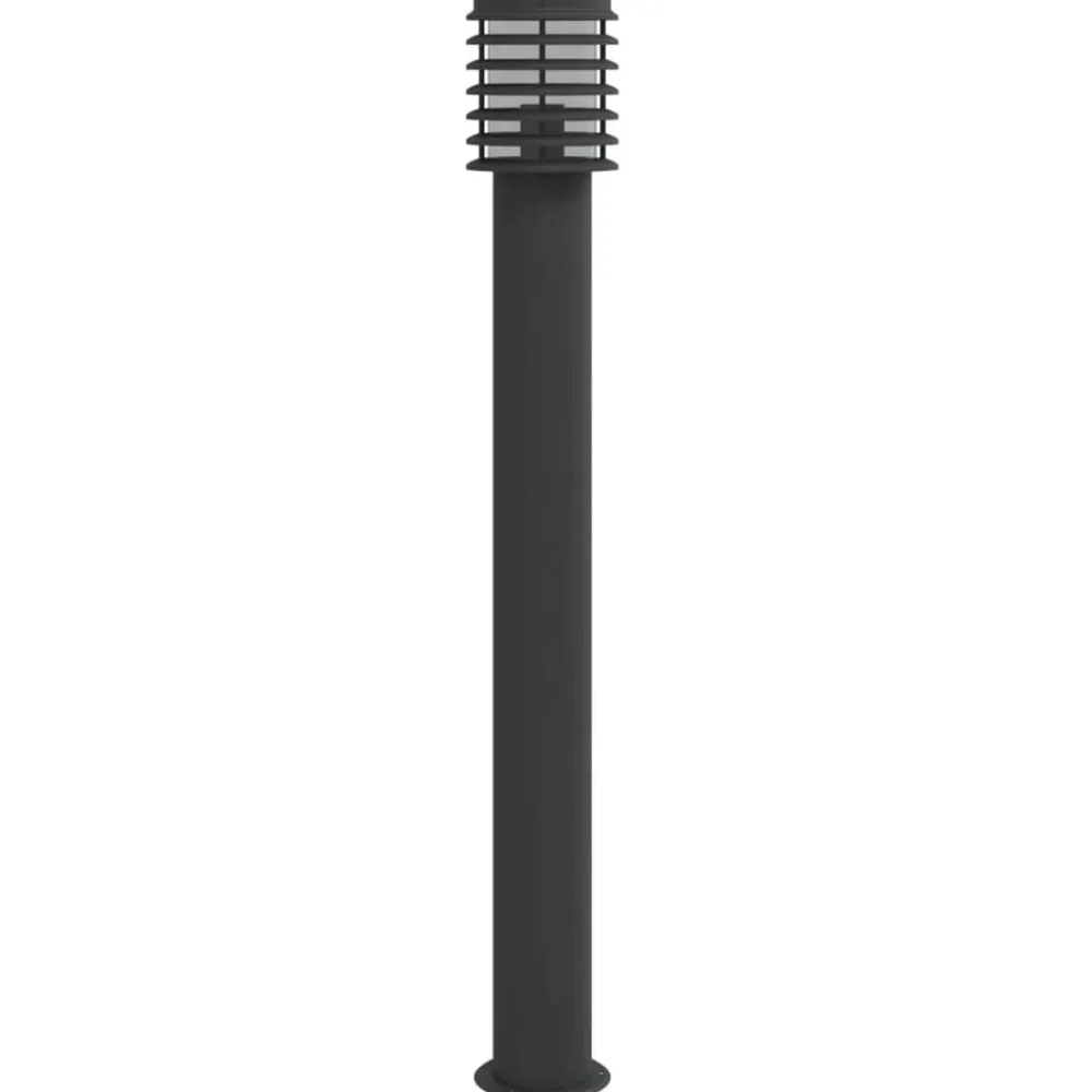 vidaXL Iluminación-Lámpara de suelo de exterior acero inoxidable 110 cm