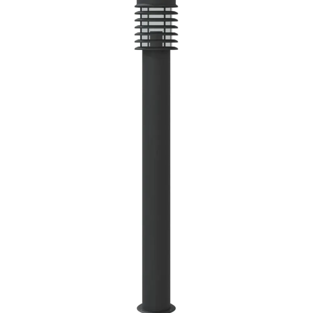 vidaXL Iluminación-Lámpara de suelo de exterior acero inoxidable 110 cm