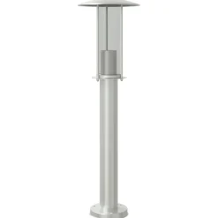 vidaXL Iluminación-Lámpara de suelo de exterior acero inoxidable 60 cm