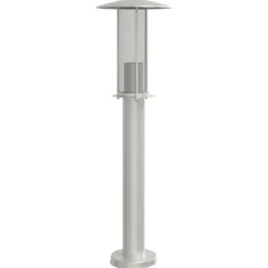 vidaXL Iluminación-Lámpara de suelo de exterior acero inoxidable 60 cm