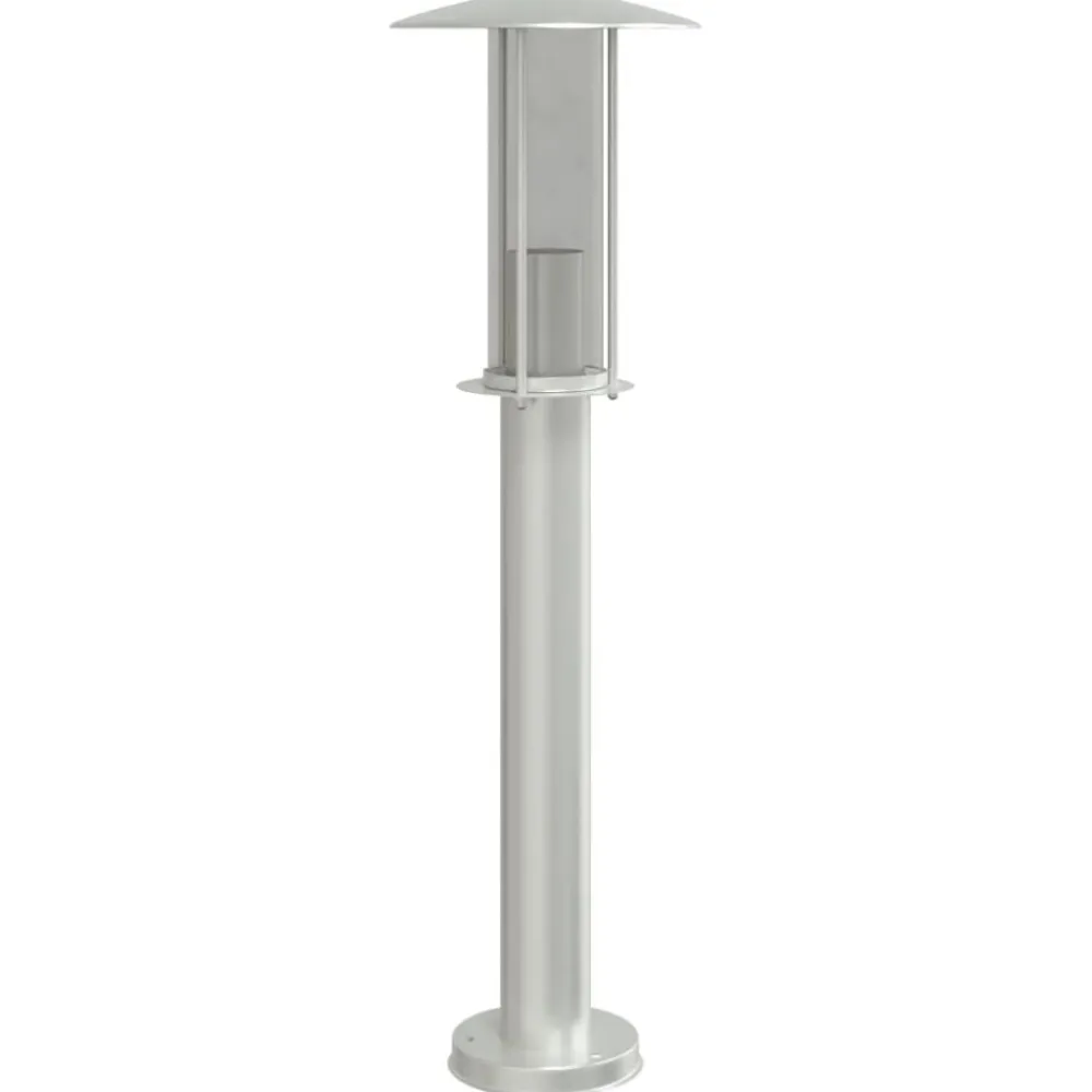 vidaXL Iluminación-Lámpara de suelo de exterior acero inoxidable 60 cm
