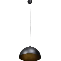 vidaXL Lámpara de techo 2 uds altura ajustable semiesférica negra Negro