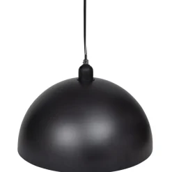 vidaXL Lámpara de techo 2 uds altura ajustable semiesférica negra Negro
