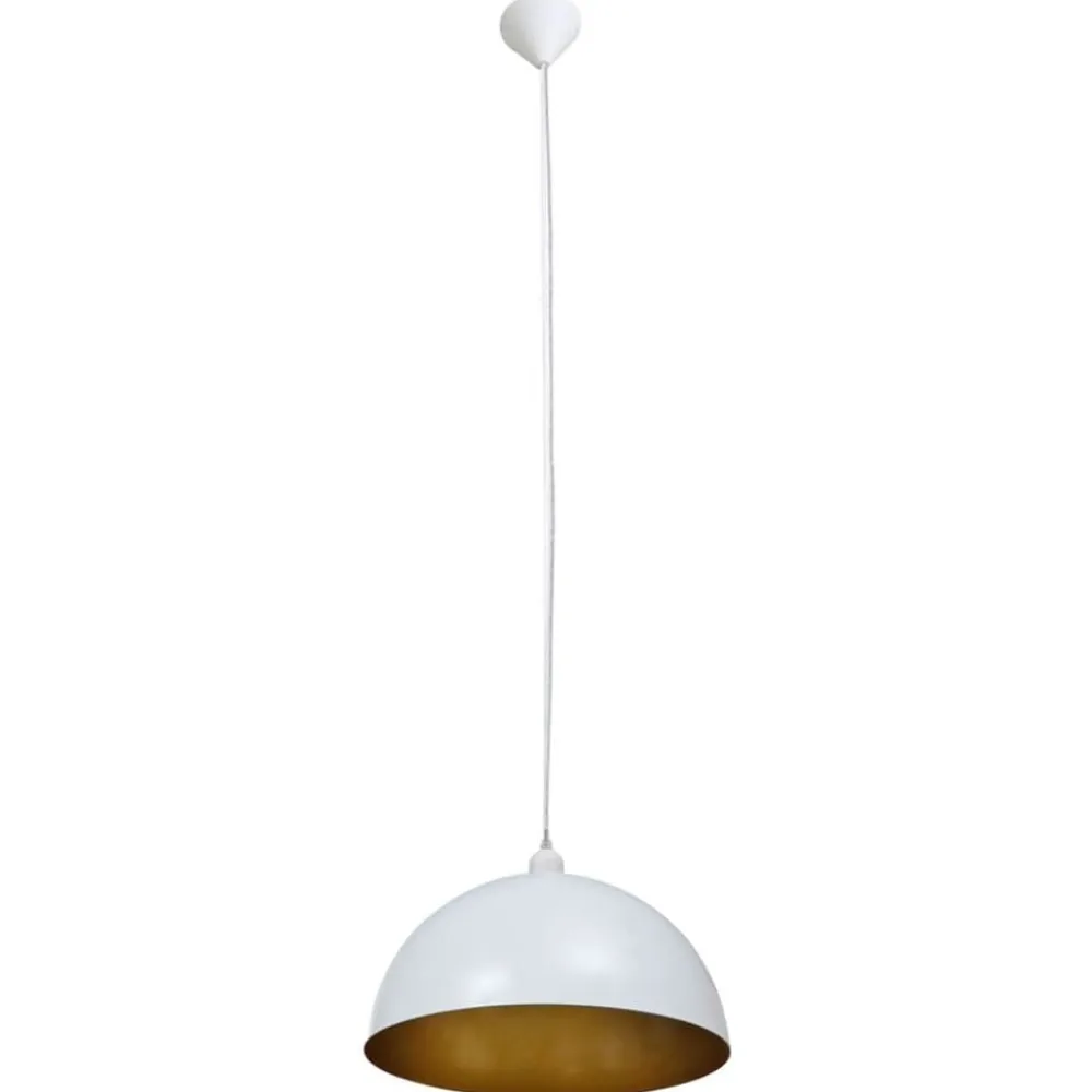 vidaXL Iluminación-Lámpara de techo 2 uds altura ajustable semiesférica blanca