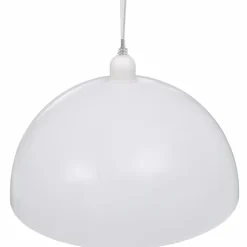 vidaXL Iluminación-Lámpara de techo 2 uds altura ajustable semiesférica blanca