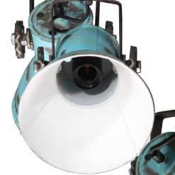 vidaXL Lámpara de techo desgastado 25 W E27 30x30x100 cm Azul Best