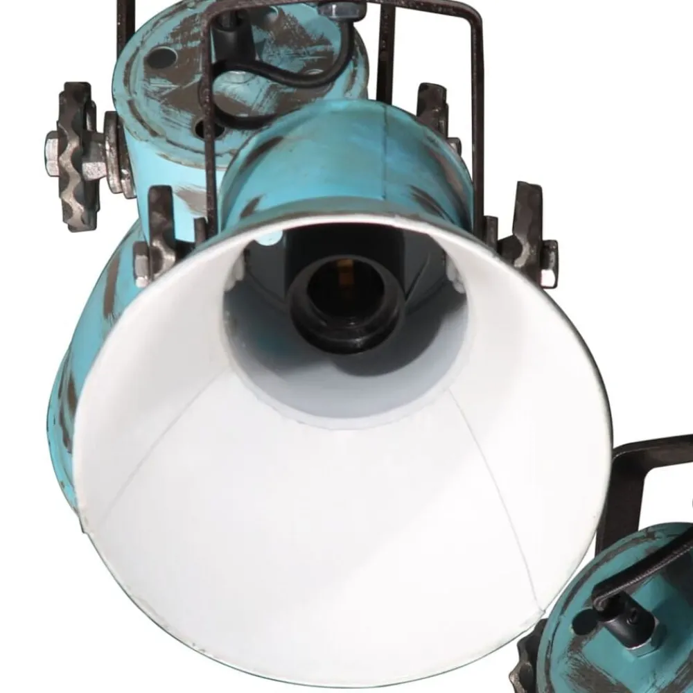 vidaXL Lámpara de techo desgastado 25 W E27 30x30x100 cm Azul Best