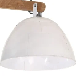 vidaXL Lámpara de techo blanca 25 W E27 105x30x65-108 cm Blanco New