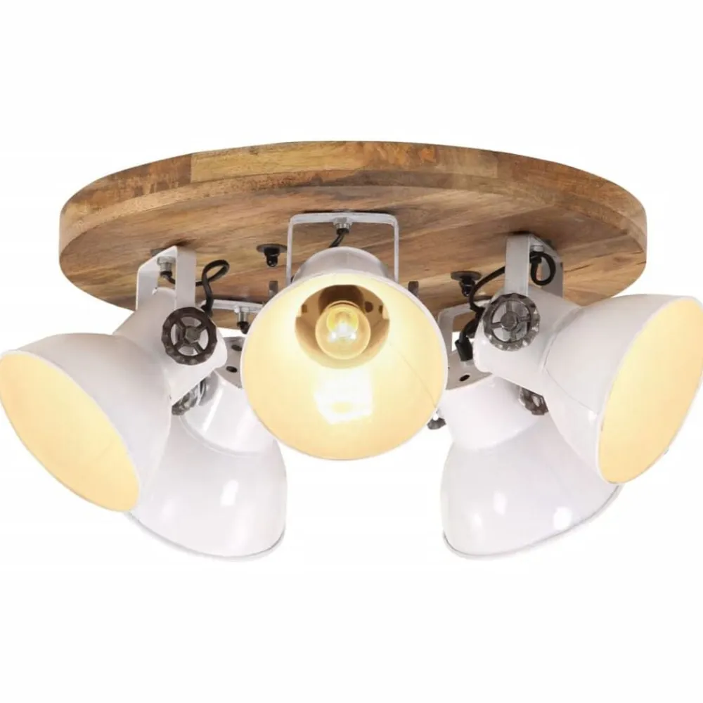 vidaXL Iluminación-Lámpara de techo blanca 25 W E27 50x50x25 cm