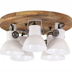 vidaXL Iluminación-Lámpara de techo blanca 25 W E27 50x50x25 cm