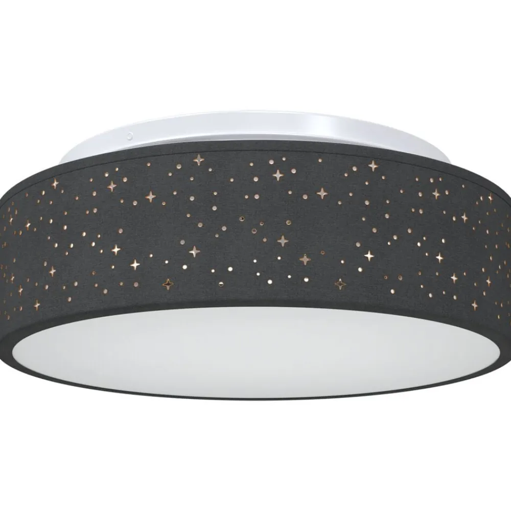 vidaXL Iluminación-Lámpara de techo con focos 38 x 38 x 13,5 cm tela