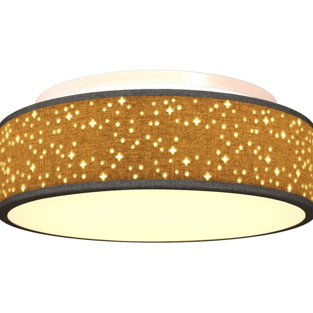 vidaXL Iluminación-Lámpara de techo con focos 38 x 38 x 13,5 cm tela
