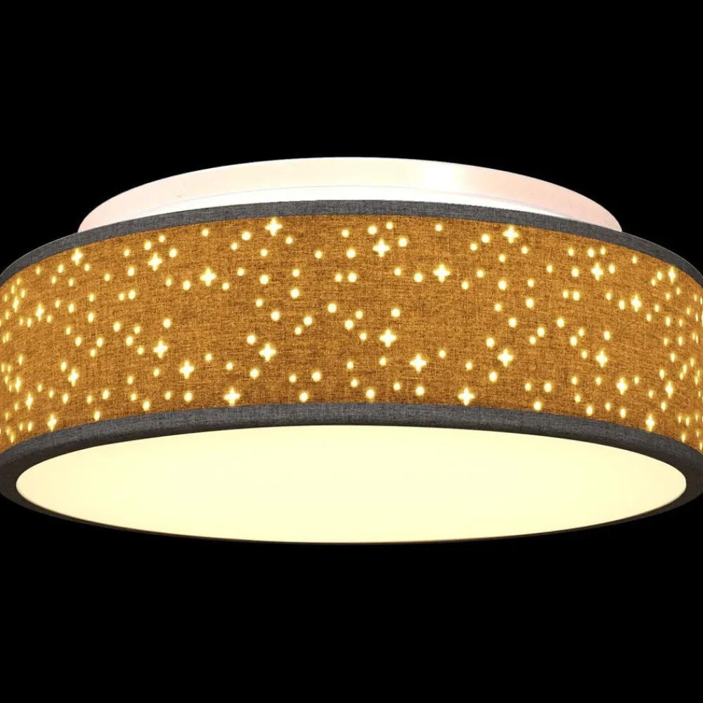 vidaXL Iluminación-Lámpara de techo con focos 38 x 38 x 13,5 cm tela