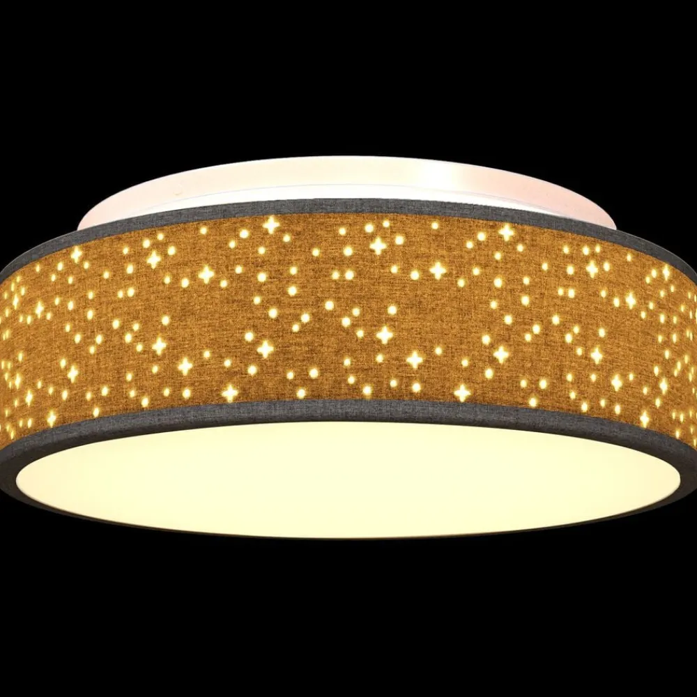 vidaXL Iluminación-Lámpara de techo con focos 38 x 38 x 13,5 cm tela