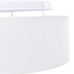 vidaXL Lámpara de techo con focos 30 x 30 x 13,5 cm tela White Outlet