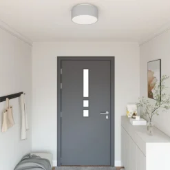 vidaXL Iluminación-Lámpara de techo con focos 30 x 30 x 13,5 cm tela