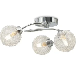 vidaXL Lámpara de techo con 3 bombillas LED G9 120 W Best
