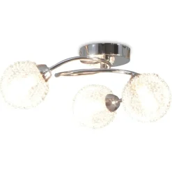 vidaXL Lámpara de techo con 3 bombillas LED G9 120 W Best