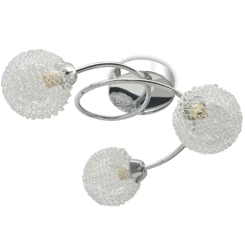 vidaXL Lámpara de techo con 3 bombillas LED G9 120 W Best