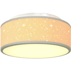 vidaXL Iluminación-Lámpara de techo con focos 30 x 30 x 13,5 cm tela