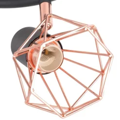 vidaXL Lámpara de techo con 3 bombillas LED de filamento 12 W Online