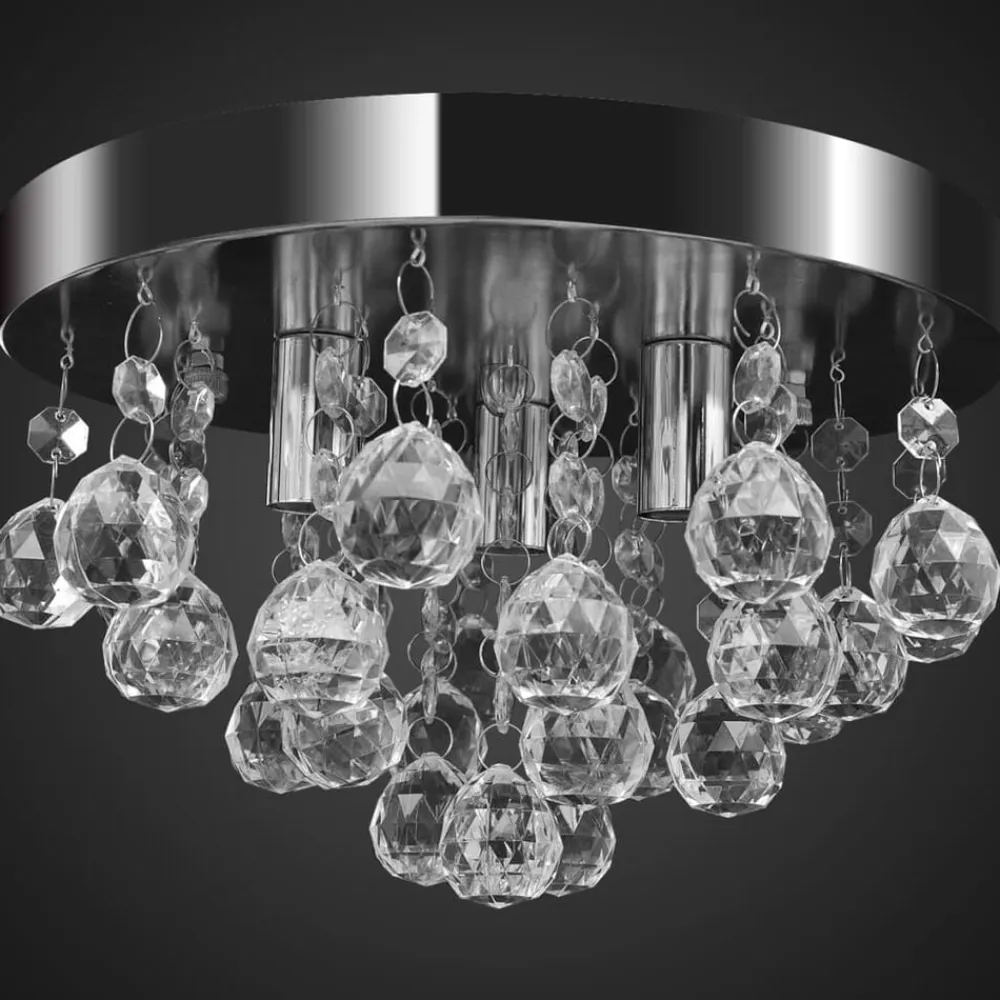 vidaXL Iluminación-Lámpara de techo de cristal diseño