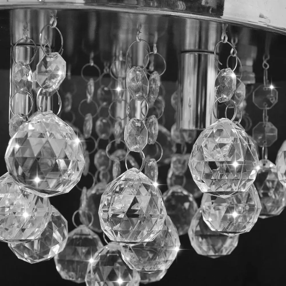 vidaXL Iluminación-Lámpara de techo de cristal diseño